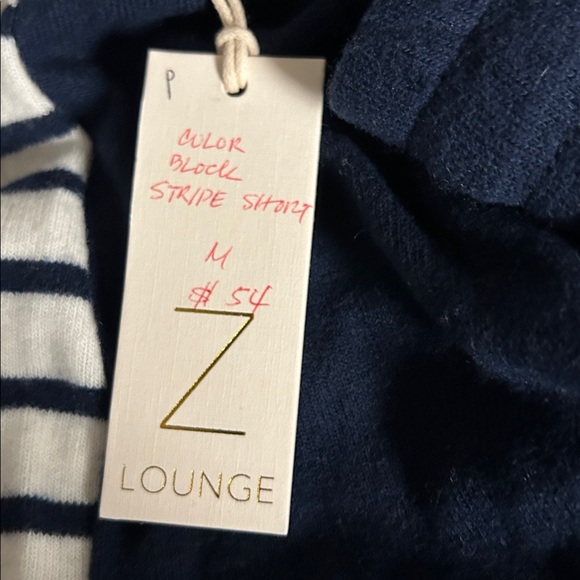 Z supply color block stripe short indigo - Picture 3 of 3